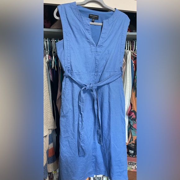 Banana Republic Dresses & Skirts - Banana Republic Linen Blend Blue Dress